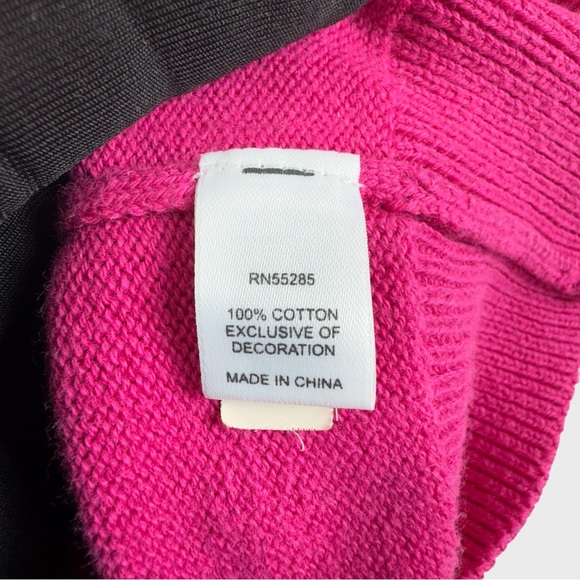 Express Pink V-Neck Sweatshirt - Picture 13 of 14